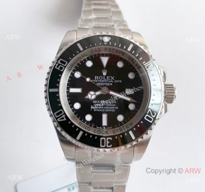 Noob Rolex Deepsea 126660 SS Black Face 1:1 V10 904L Watch